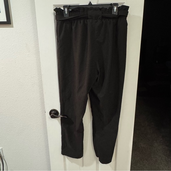 Grace Karin Paperbag Waist Black Pants - Size XL - Picture 3 of 4